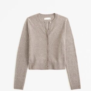 Women's Beige Cardigan Sweater